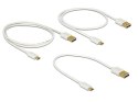 Delock Kabel USB Micro AM-MBM5P 2.0 0.3m 0.6m 0.9m Biały