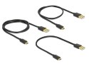 Delock Kabel USB Micro AM-MBM5P 2.0 0.3m 0.6m 0.9m Czarny