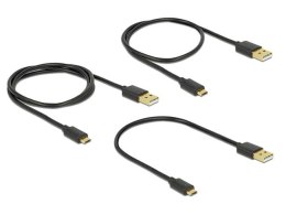 Delock Kabel USB Micro AM-MBM5P 2.0 0.3m 0.6m 0.9m Czarny