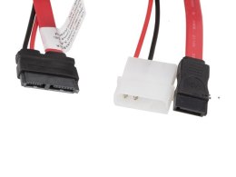 LANBERG Kabel SATA III - Micro SATA + zasilanie Molex dla dysków 1.8''