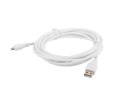 LANBERG Kabel USB 2.0 micro AM-MBM5P 3M biały