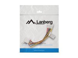 LANBERG Kabel rozdzielacz zasilania 1xHDD - 2xHDD 15cm