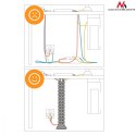 Maclean Organizator maskownica kabli do biurka MC-768 B czarna