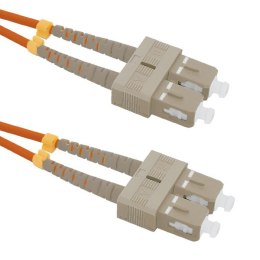 Qoltec Patchcord światłowodowy SC/UPC-SC/UPC | MM | 50/125 | OM2 | 2m