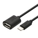 TB Kabel OTG USB AF - USB C 15cm czarny