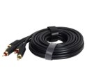 Unitek KABEL 2x RCA (M)-2x RCA (M); 1,5m, Y-C945BK,GOLD