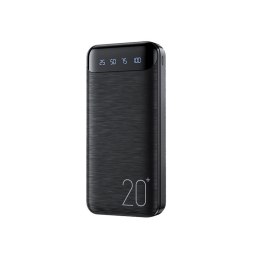 WEKOME Power bank 20000 mAh Super Charging 2xUSB-A LED Czarny