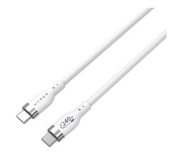 HyperDrive Kabel Hyper Juice 240W Silicone USB-C to USB-C Cable 1m White