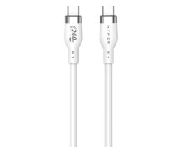 HyperDrive Kabel Hyper Juice 240W Silicone USB-C to USB-C Cable 2m - White