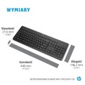 Zestaw klawiatura + mysz HP 230 Wireless Mouse and Keyboard Combo bezprzewodowe czarne 18H24AA