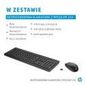 Zestaw klawiatura + mysz HP 230 Wireless Mouse and Keyboard Combo bezprzewodowe czarne 18H24AA