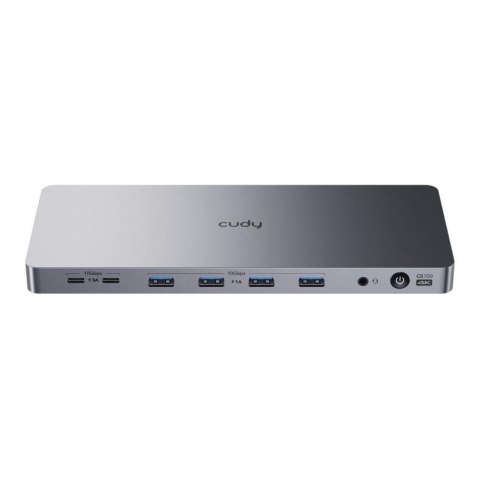 Stacja dokująca Cuda CS700 2xHDMI 2xDP 4xUSB-A 2xUSB-C RJ-45 audio