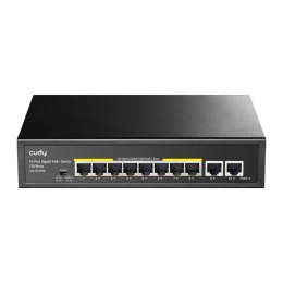 Switch niezarządzalny Cudy GS1010PE 8x10/100/1000Mbps PoE+ 120W, 2x 10/100/1000Mbps Uplink