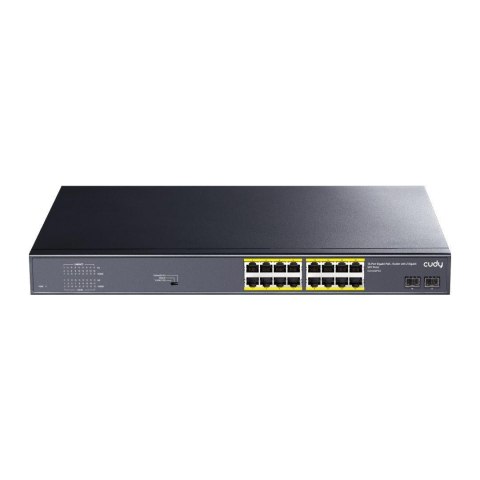 Switch niezarządzalny Cudy GS1020PS2 16x10/100/1000Mbps PoE+ 200W, 2x SFP