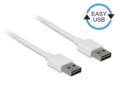 Delock Kabel USB AM-AM 2.0 0.5m biały Easy USB