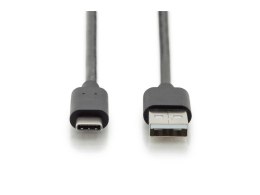 Digitus Kabel połączeniowy USB 2.0 HighSpeed Typ USB C/USB A M/M czarny 3m