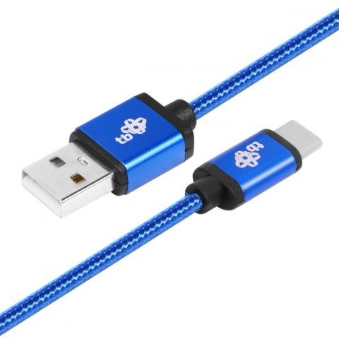 TB Kabel USB-USB C 1.5m niebieski sznurek