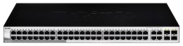 D-LINK DGS-1210-52, Gigabitowy inteligentny przełącznik z 48 portami 10/100/1000Base-T i 4 portami Gigabit MiniGBIC (SFP), 802.3