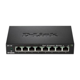 D-Link | Ethernet Switch | DES-108/E | Unmanaged | Desktop | 10/100 Mbps (RJ-45) ports quantity 8 | 1 Gbps (RJ-45) ports quantit