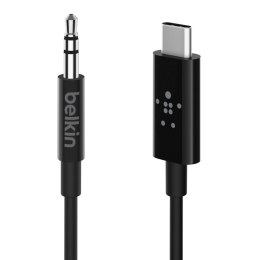 Belkin Adapter przejsciówka USB-C do 3,5mm Audio 0,9m czarny