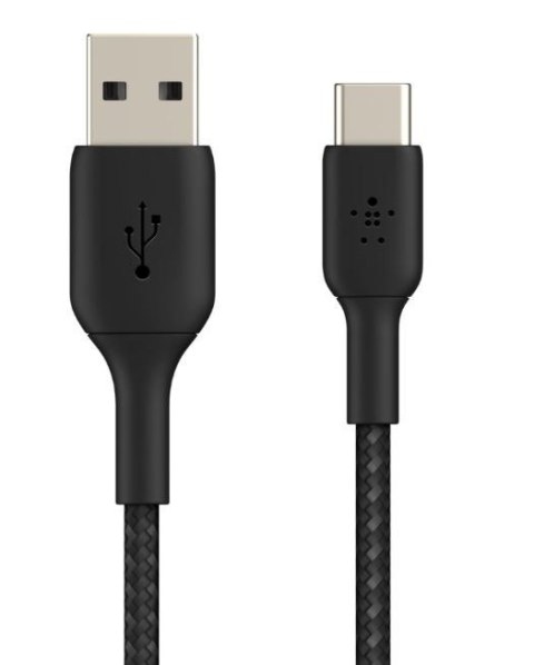 Belkin Kabel Braided USB-C USB-A 1m czarny