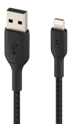 Belkin Kabel Braided USB- Lightning 3m czarny