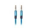 LANBERG Kabel Premium Minijack - Minijack M/M 3.5mm 2m niebieski