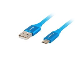 LANBERG Kabel Premium USB micro BM - AM 2.0 3m niebieski QC 3.0