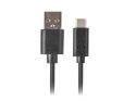 LANBERG Kabel USB CM - AM 2.0 1m czarny QC 3.0, pełna miedź