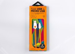 Lark Kabel USB do Micro USB Origami 1m pomarańczowy