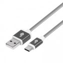 TB Kabel USB-USB C 1.5m szary sznurek