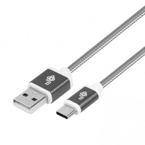 TB Kabel USB-USB C 1.5m szary sznurek