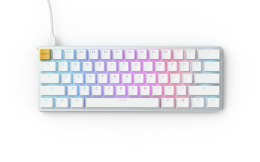 Glorious GMMK Compact White Ice Edition - Gateron Brown, US Layout