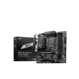 MSI PRO B760M-A WIFI Processor family Intel Processor socket LGA 1700 Memory slots 4 Supported hard disk drive interfaces SATA, 