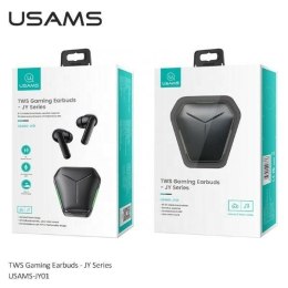 USAMS Słuchawki Bluetooth TWS 5.0 Gaming JY Series BHUJY01 czarne