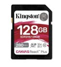 Kingston Karta pamięci SD 128GB React Plus 280/100/MB/s U3 V60