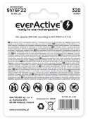 Akumulatorek 6F22 Ni-MH everActive 9V 320mAh Professional Line (1 szt.)