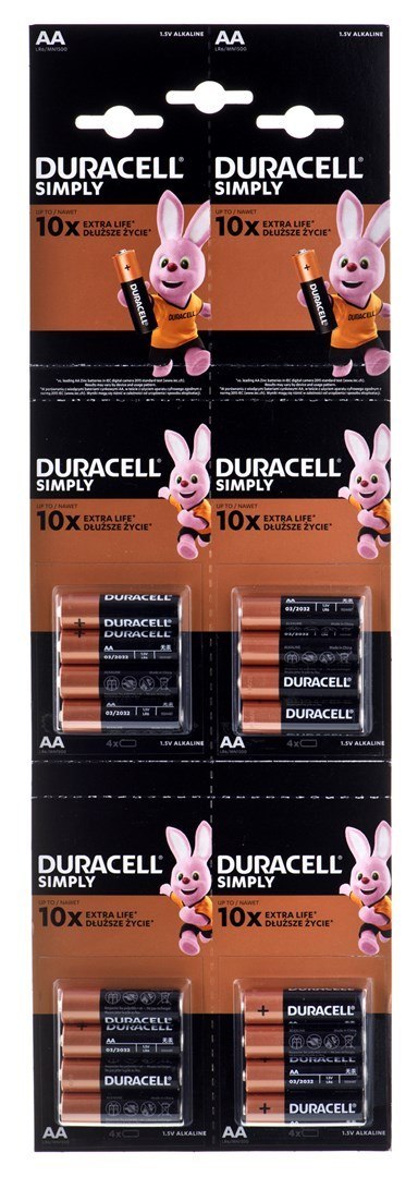 Bateria LR06 Duracell Simply OP16SZT B/C DURACELL 129733