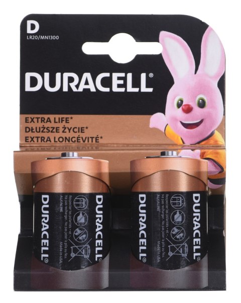 Bateria LR20 Quality Power op.2 szt. DURACELL LR20/1300