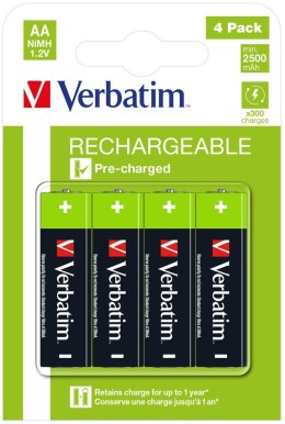 RECHAR BATTERY AA 4 PACK / HR6/RECHARGEABLE BATTERY