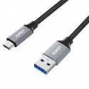 AUKEY CB-CD3 OEM nylonowy kabel Quick Charge USB C-USB 3.0 | 2m | 5 Gbps | 3A | 60W PD | 20V