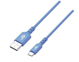 TB Kabel USB-USB C 1m silikonowy niebieski Quick Charge