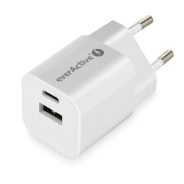 ŁADOWARKA SIECIOWA everActive GaN SC-390Q 30W 1xUSB-C 1xUSB-A PD PPS