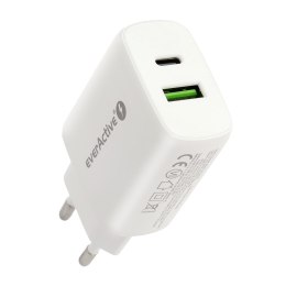 ŁADOWARKA SIECIOWA everActive SC-370Q 25W 1xUSB-C 1xUSB-A PD PPS