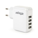 ŁADOWARKA USB UNIVERSAL WHITE 4PORT EG-U4AC-02 GEMBIRD