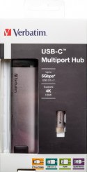 USB-C ADAPTER USB 3.1/USB 3.0 X2HDMI RJ45