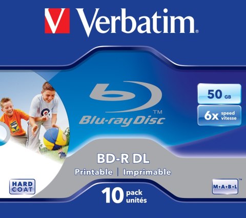 BD-R DL 6X 50GB 10PACK JC/PRINTABLE SURFACE