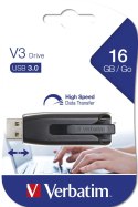 USB DRIVE 3.0 V3 16GB/GREY SLIDE + LOCK