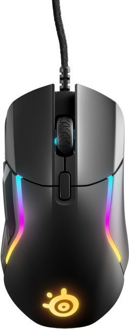 Seria SteelSeries | Mysz do gier | Optyczny | Przewodowe | Czarny | Tak | Rywal 5