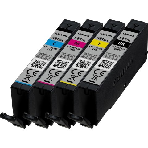 INK CLI-581XXL C/M/Y/BK W/O SEC/MULTI PACK BLISTERED